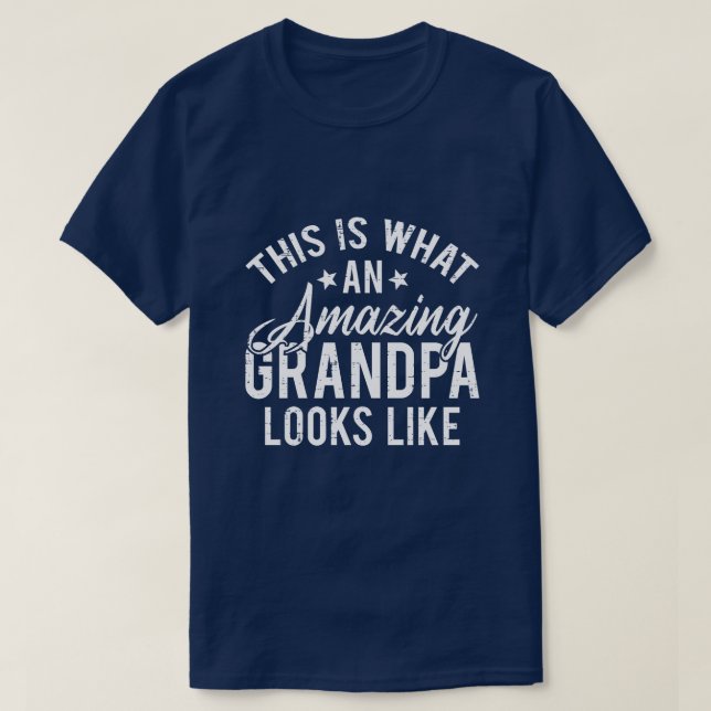 Det här är hur en fantastisk farfar ser ut present t shirt (Design framsida)