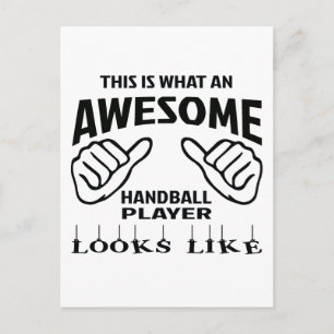 Det här är hur en fantastisk Handball-spelare ser  Vykort
