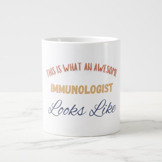 Det här är hur en fantastisk immunolog ser ut jumbo mugg (Framsidan)