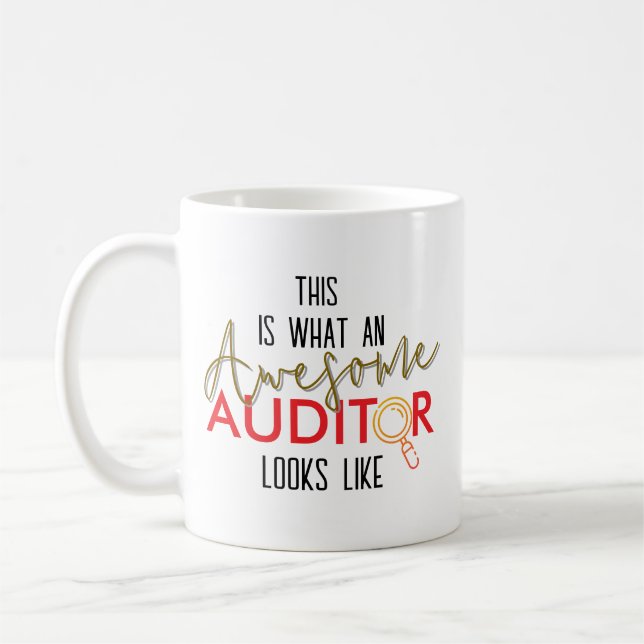 Det här är hur en revisor ser ut - Personligt Kaffemugg (Vänster)