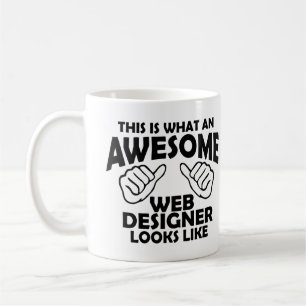 Det här är hur en webben-designer i fantastisk ser kaffemugg