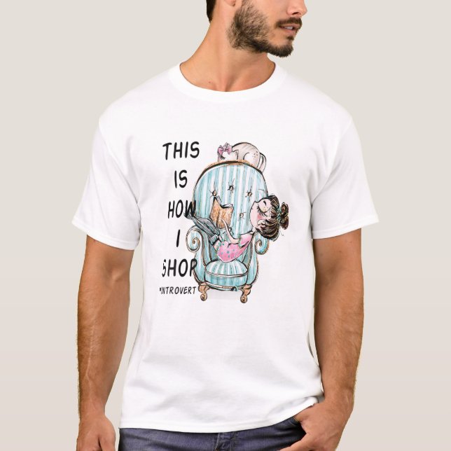 Det här är hur jag köper introduvert Cute Girl Onl T Shirt (Framsida)