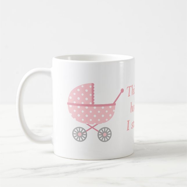 Det här är hur jag promenerar Babysäng Rolig mamma Kaffemugg (Vänster)
