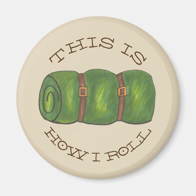 Det här är hur jag slår på roll, valsad kamerastöl magnet (Framsidan)