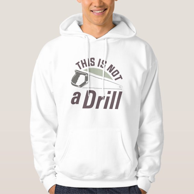 Det här är ingen övning hoodie (Framsida)