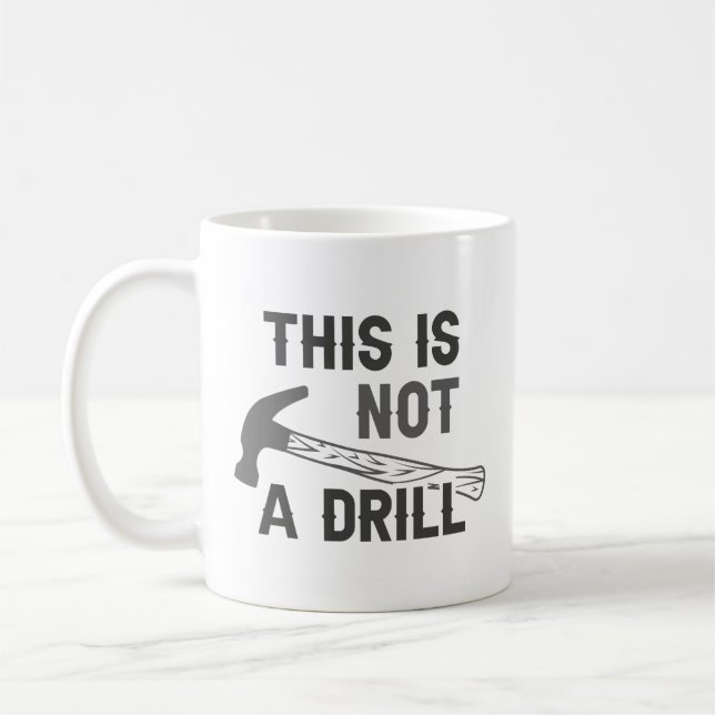 Det här är ingen övning kaffemugg (Vänster)