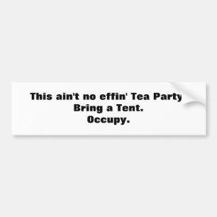 Det här är ingen utgjutelse, Tea Party! Ta med en  Bildekal