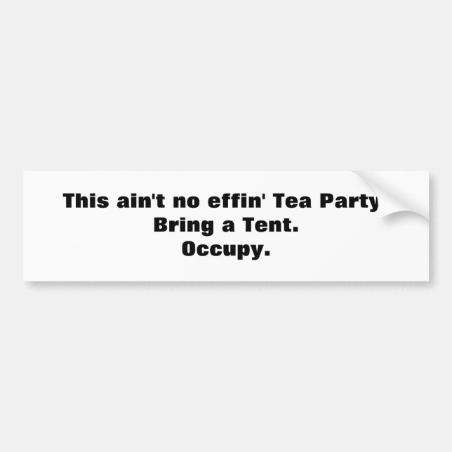 Det här är ingen utgjutelse, Tea Party! Ta med en  Bildekal (Framsidan)