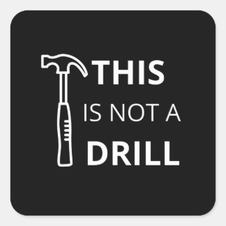 Det här är inte en detaljkontroll fyrkantigt klistermärke