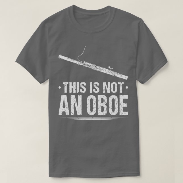 Det här är inte en Oboe Basson Player Bassoonist F T Shirt (Design framsida)