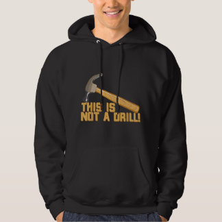 Det här är inte en övning! Roligt ordspel Hoodie