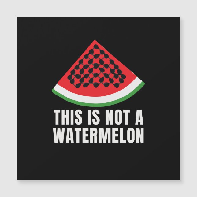 Det här är inte en Watermelon - palestinsk keffiye (Framsida)