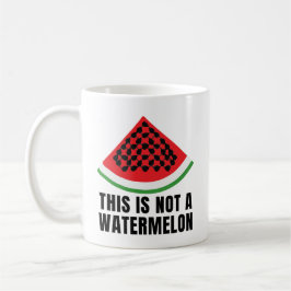 Det här är inte en Watermelon - palestinsk keffiye Kaffemugg