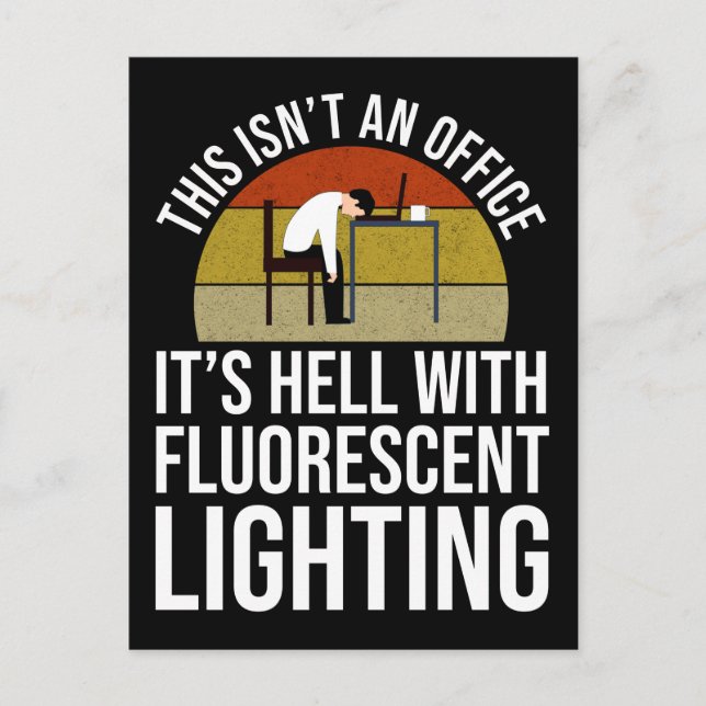 Det här är inte ett kontor - det är helvetet vykort (Framsida)