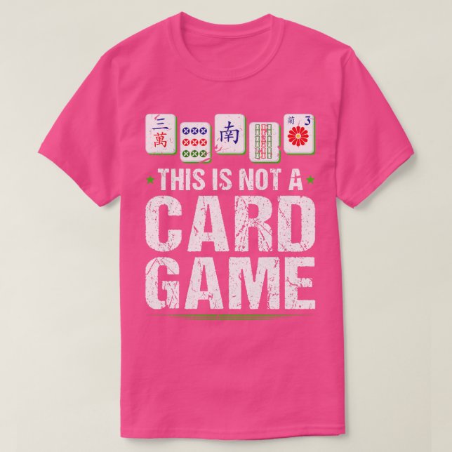Det här är inte ett spel Mahjong Tile Mah Jong T Shirt (Design framsida)
