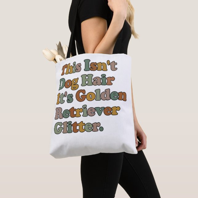 Det här är inte Hund Hair Det är Golden Retriever  Tygkasse (Närbild)