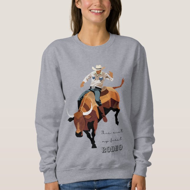 Det här är inte min första RODEO: Bull Rider T Shirt (Framsida)