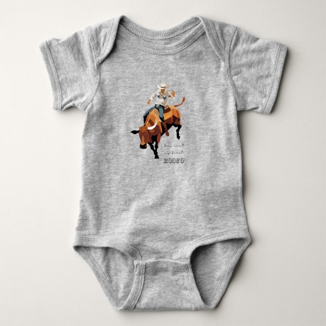 Det här är inte min första rodeo : Tjurryttare T Shirt (Framsida)