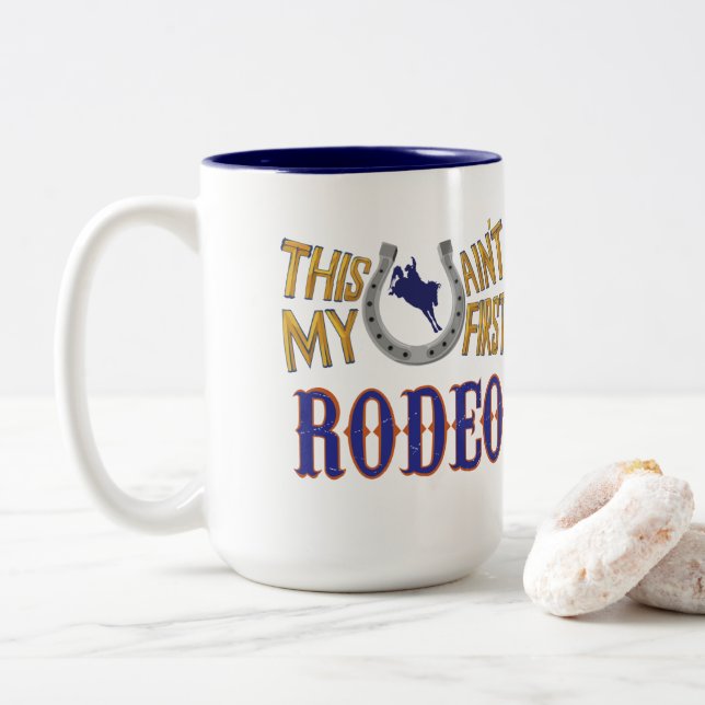 Det här är inte min första Rodeo Två-Tonad Mugg (Med munk)