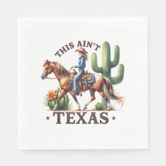 Det här är inte Texas Cowgirl Horse Pappersservett