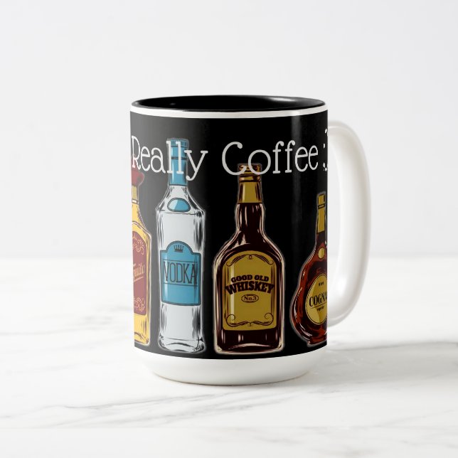 Det här är inte Verkligen kaffe Två-Tonad Mugg (Framsida höger)