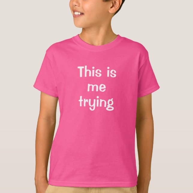 Det här är jag som testar ADHD Boy's T-Shirt (Framsida)