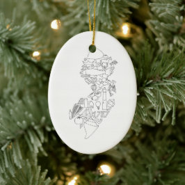 Det här är Jersey Julgransprydnad Keramik