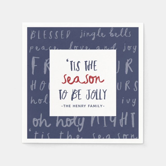 "Det här är julen i party Pappersservett (Framsidan)