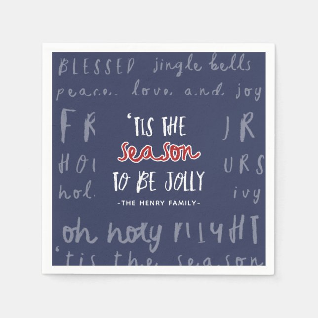 "Det här är julen i party Pappersservett (Framsidan)