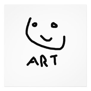 Det här är konst, roligt ansikte fototryck