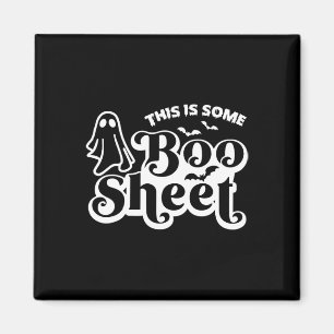 Det här är lakan Halloween Ghost Funny. Magnet