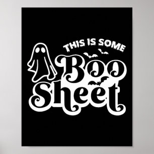 Det här är lakan Halloween Ghost Funny. Poster