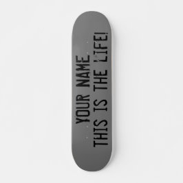 Det här är Life Quote Anpassningsbar Grunge Mini Skateboard Bräda 18,5 Cm
