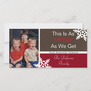 Det här är lika roligt som vi får Lodrät PIC-jul Julkort