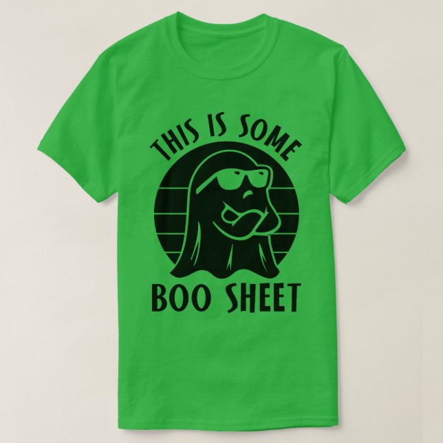 Det här är lite Boo Lakan Coola Ghost Funny Hallow T Shirt (Design framsida)