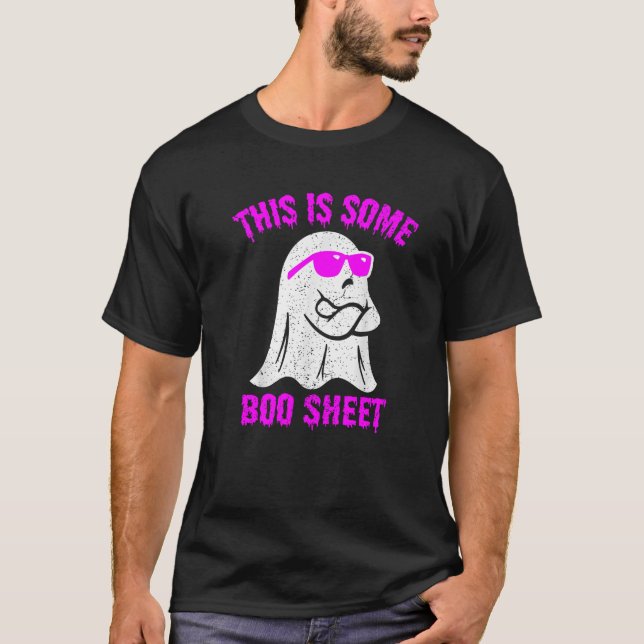 Det här är lite Boo Lakan Funny Halloween Ghost Ma T Shirt (Framsida)