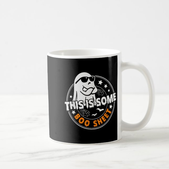 Det här är lite Boo Lakan Ghost Funny Retro Hallow Kaffemugg (Höger)