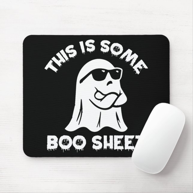 Det här är lite Boo Lakan Ghost Funny Retro Hallow Musmatta (Med mus)