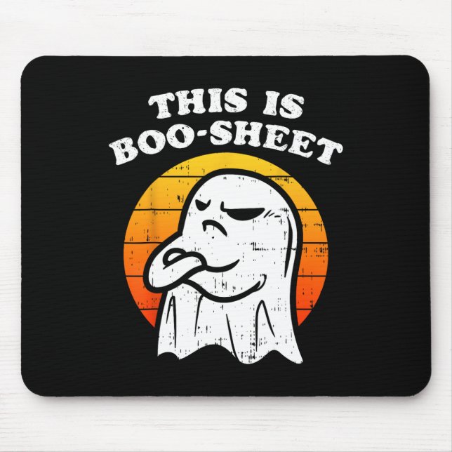 Det här är lite Boo-Lakan Ghost Retro Funny Hallow Musmatta (Framsidan)
