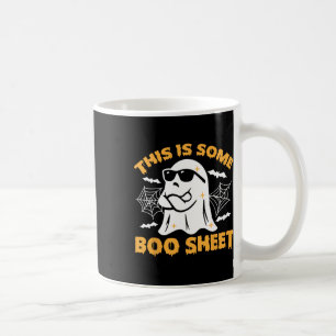Det här är lite Boo Lakan Ghost Retro Halloween Co Kaffemugg