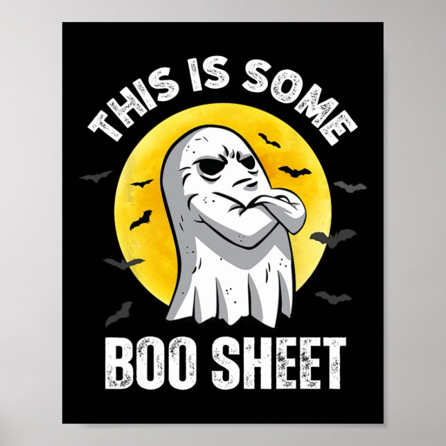 Det här är lite Boo Lakan Halloween Ghost Funny Ma Poster (Framsidan)
