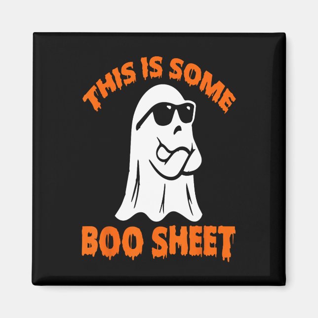 Det här är lite Boo Lakan Halloween Ghost. Magnet (Framsidan)
