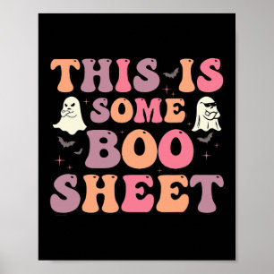 Det här är lite Boo Lakan Halloween Ghost roligt f Poster