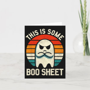 Det här är lite Boo Lakan Retro Halloween Ghost fö Kort