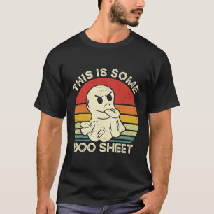 Det här är lite Boo Lakan Roligt Ghost Retro Hallo T Shirt
