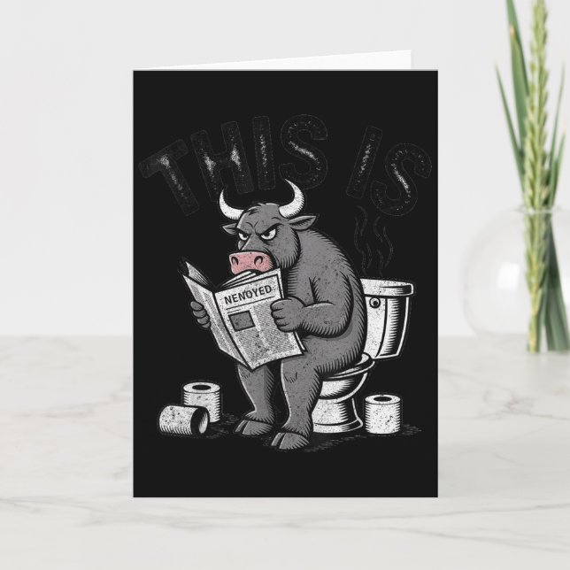 Det här är löjligt Sarcastic Roligt Kort (Framsida)