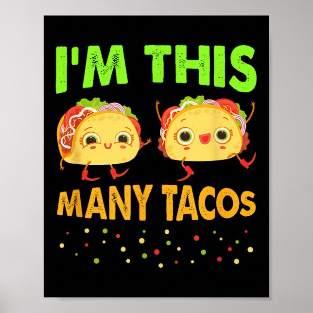 Det här är många Tacos andra födelsedag, 2 osday C Poster (Framsidan)
