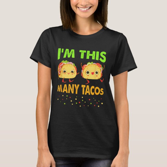 Det här är många Tacos andra födelsedag, 2 osday C T Shirt (Framsida)