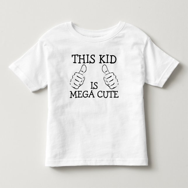 Det här är Mega Cute Personlig Tee Shirt (Framsida)
