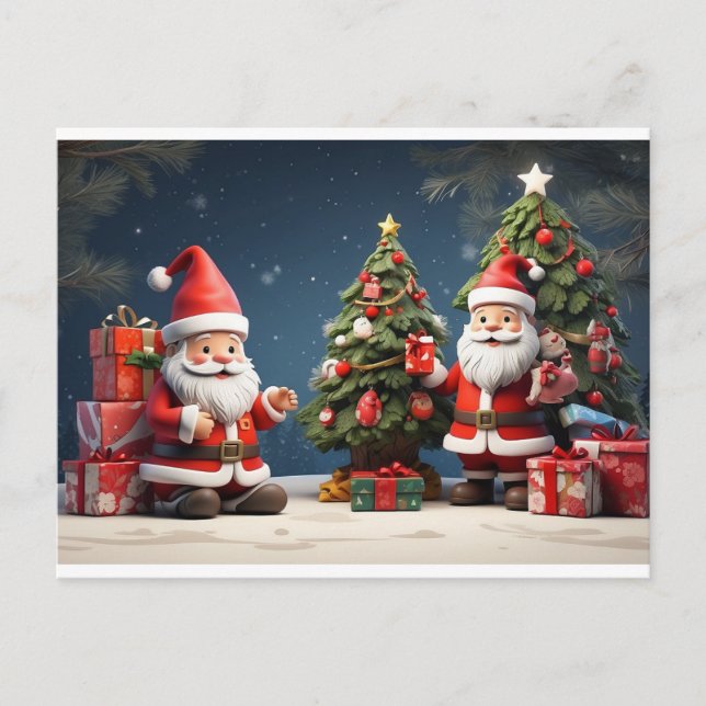 det här är Merry Christmas-design och glad helgdag Vykort (Framsida)